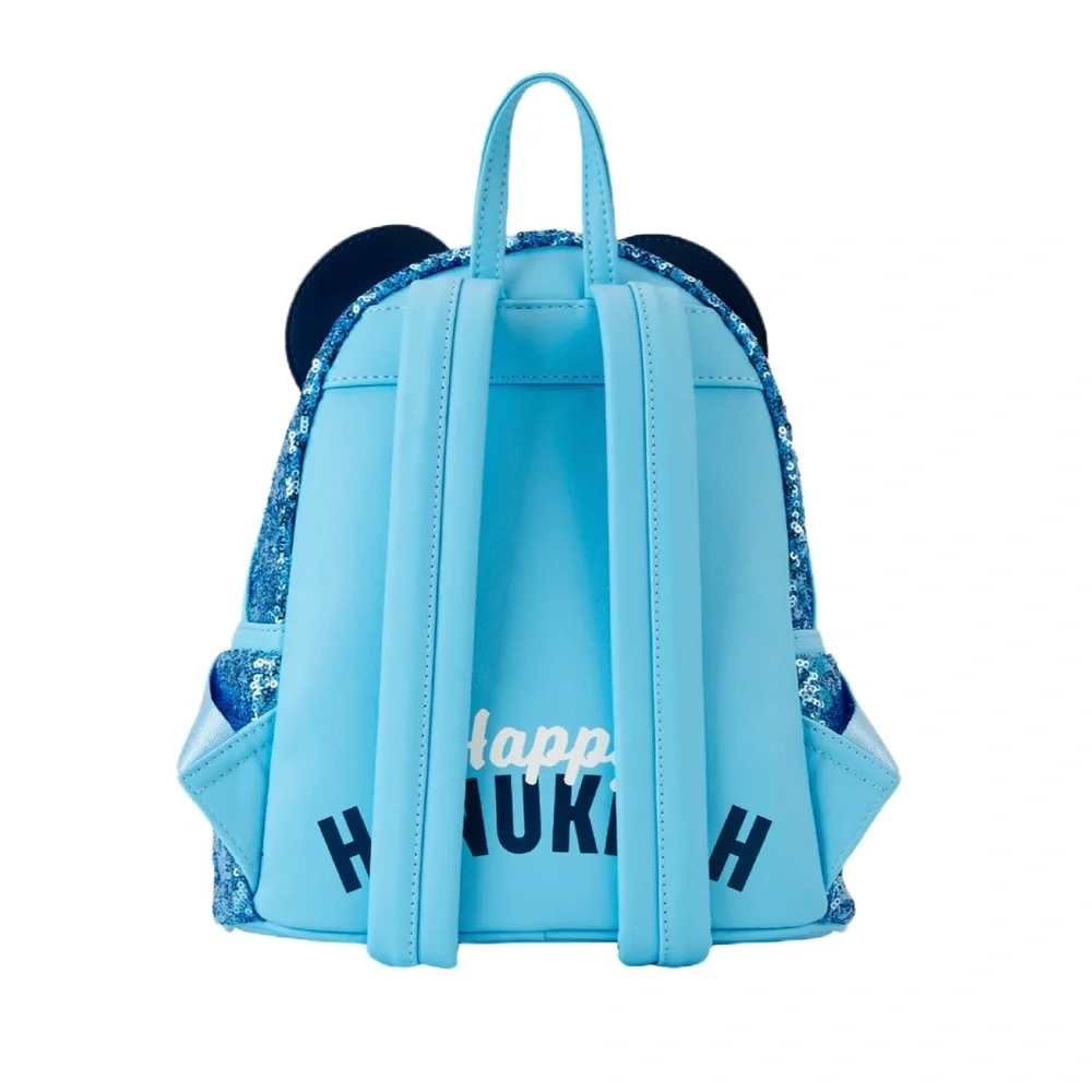Loungefly Disney Mickey Happy Hanukkah Menorah Mini Backpack and Wallet